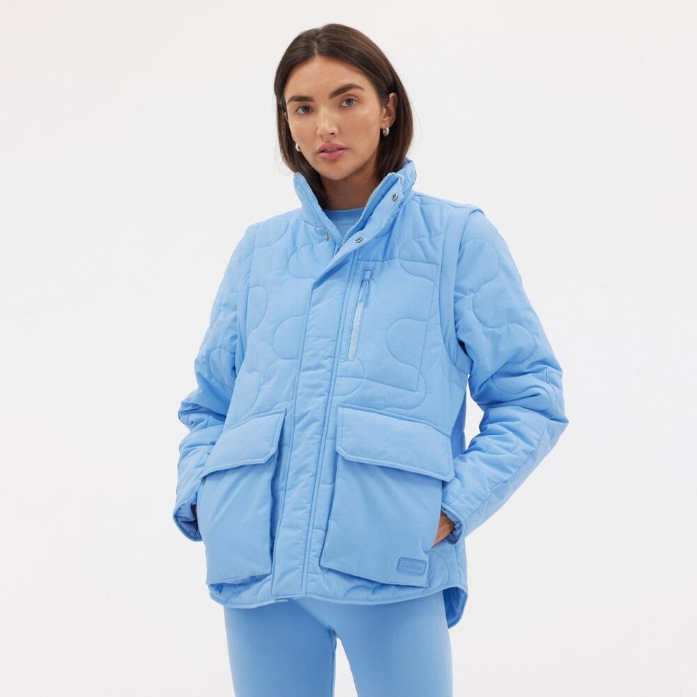 Halfdays Davis Convertible Insulated Women's Jacket - Forget Me Not Blue